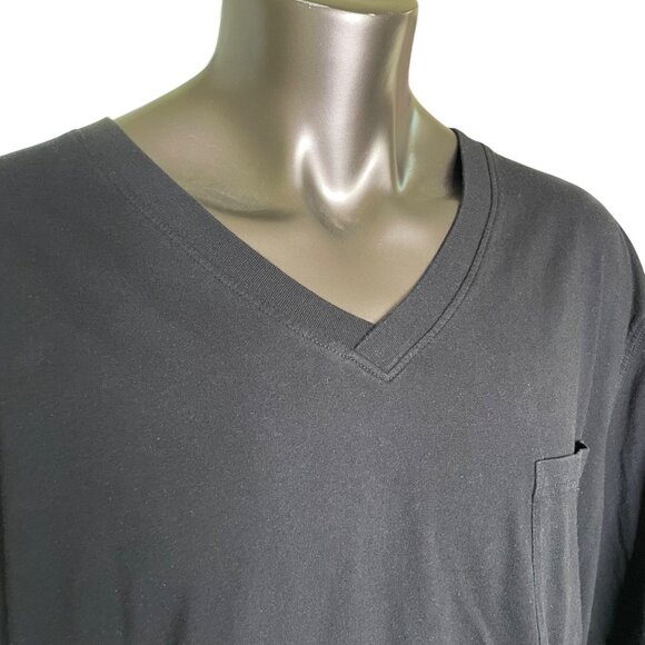 Kingsize Black Burnout T Shirt u Size 4XL Very Soft Top u - Picture 4 of 9